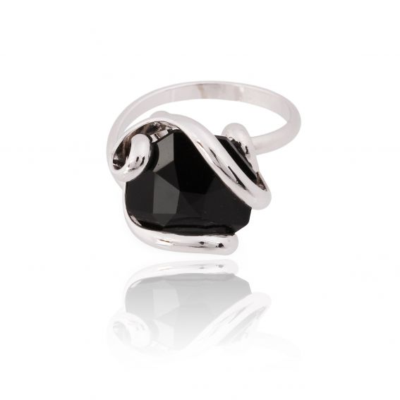 Marazzini - black crystal ring Swarovski