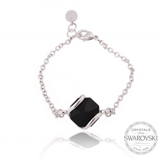 Andrea Marazzini bijoux - Bracelet cristal Swarovski noir