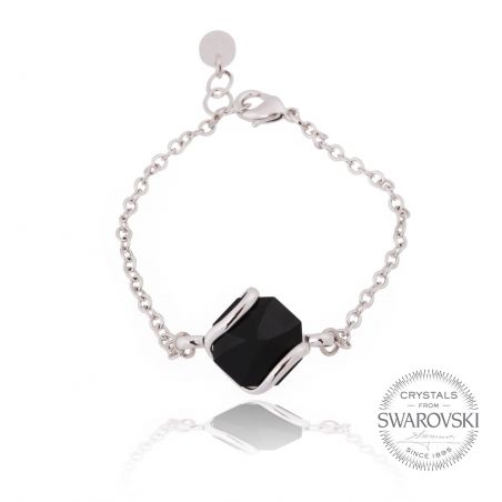 Andrea Marazzini bijoux - Bracelet cristal Swarovski noir
