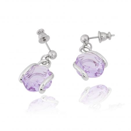Boucles d'oreille Andrea Marazzini - Cristal Swarovski lila