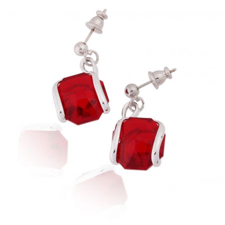 Marazzini - Earrings Swarovski crystal red siam