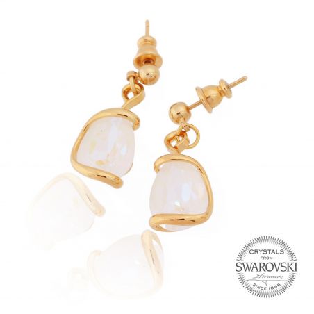 Marazzini - Oorbellen Swarovski witte delite