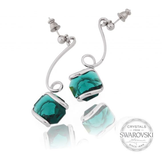 Marazzini - Earrings Swarovski crystal emerald