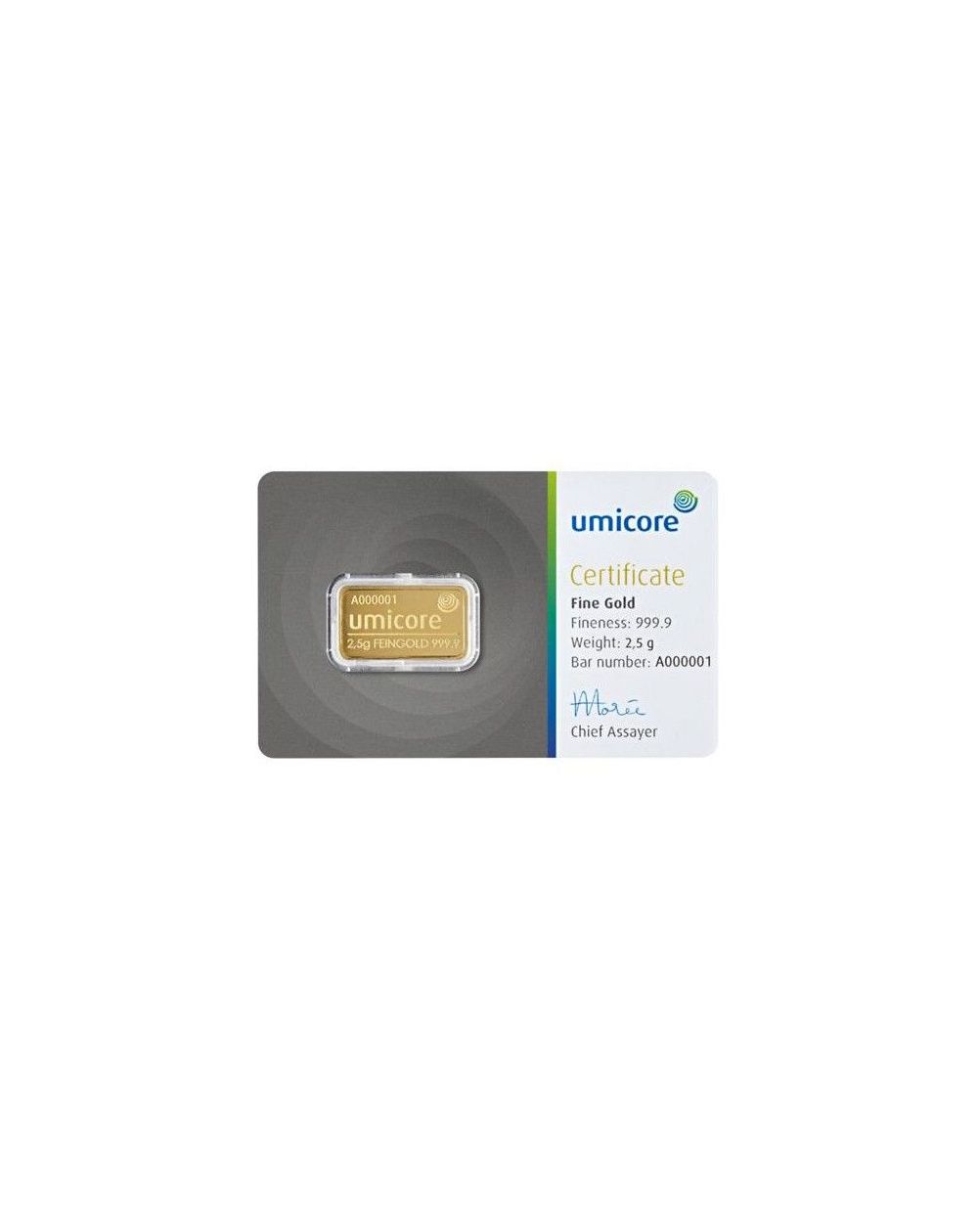 Lingot d'or 2,5 grammes - Acheter en ligne un lingot d'or de 2,5 gr