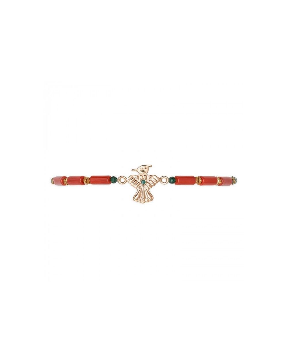 Bracelet Hipanema fin Leeah Terracotta - Bijoux de la marque Hipanema