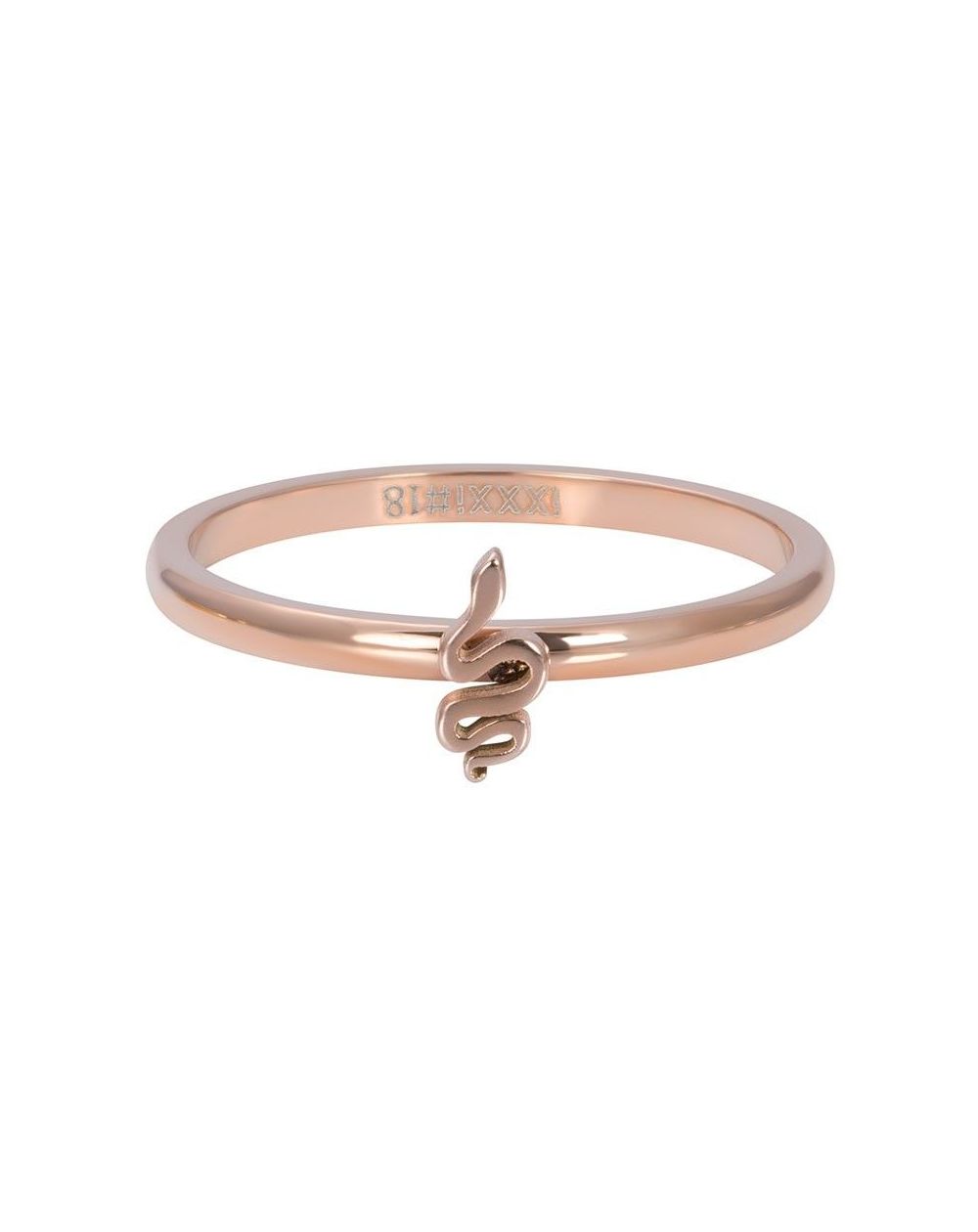 Anneau Symbole serpent rosé - R3505-03 - Bijoux de marque iXXXi