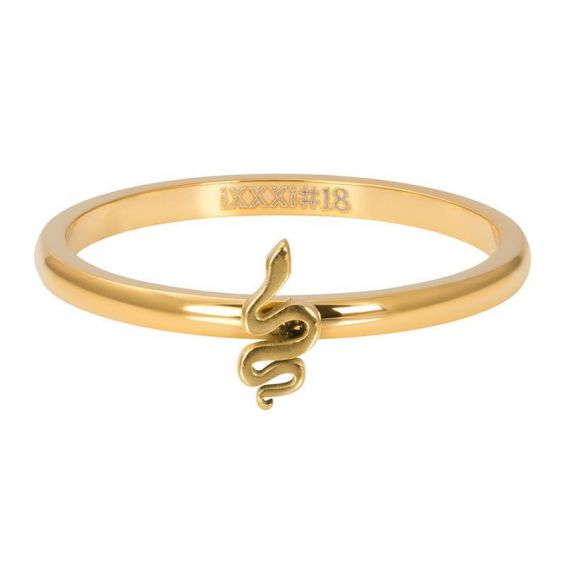 Anneau Symbole serpent doré - R3505-03 - Bijoux de marque iXXXi
