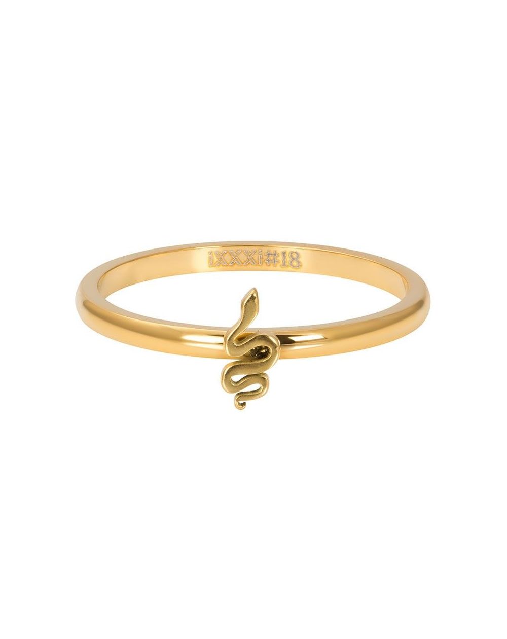 Anneau Symbole serpent doré - R3505-03 - Bijoux de marque iXXXi