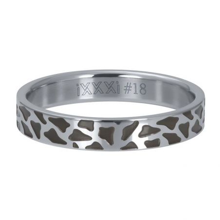 Anneau couvrant iXXXi panthère argent 4mm R5501-5 Bijoux marque iXXXi