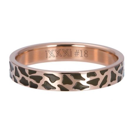 Anneau couvrant iXXXi panthère rosé 4mm R5501-5 - Bijoux marque iXXXi