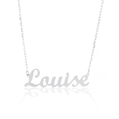 Silver name necklace
