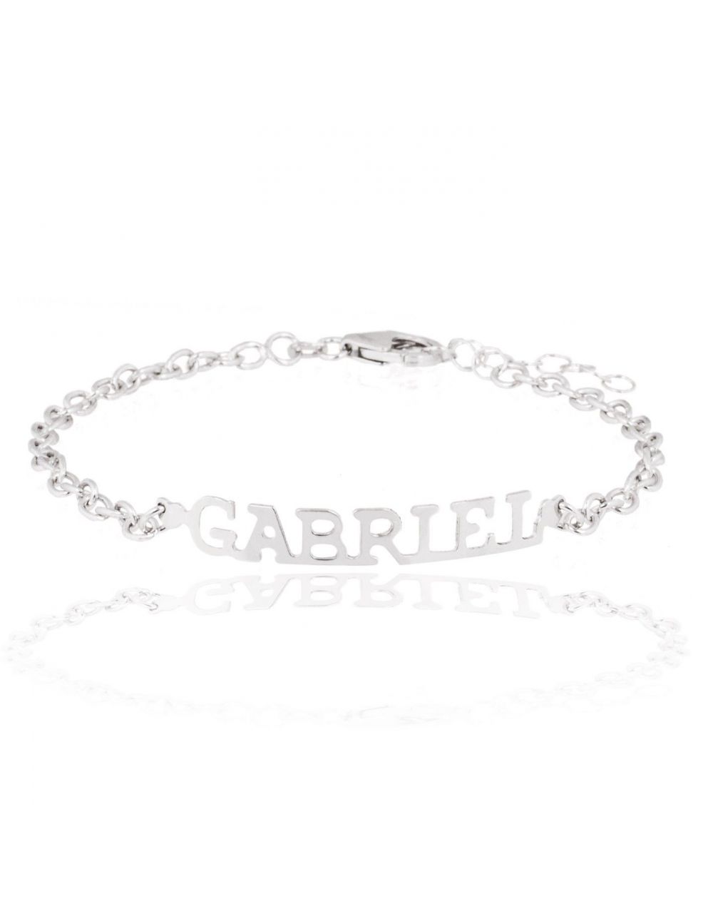 Zilveren naamketting