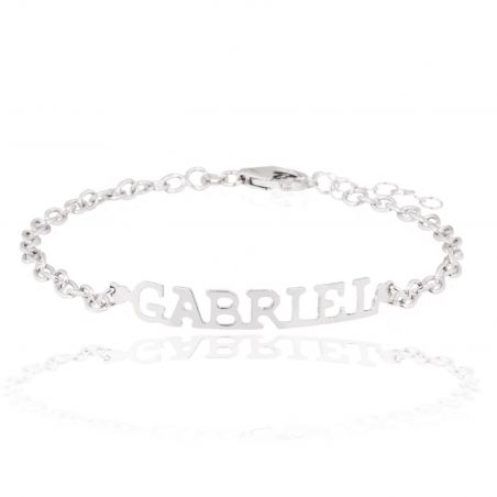 Silver name necklace