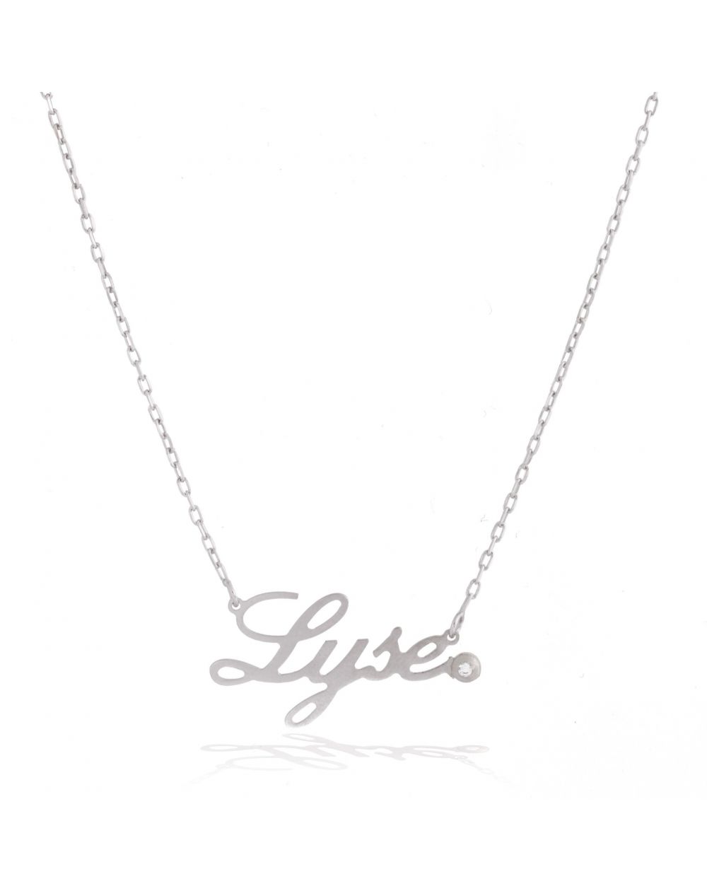 Collier prénom en argent