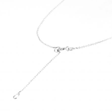 Collier prénom en or blanc 18 carats - Bijou & Collier Personnalisable