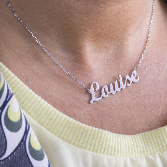Collier prénom en argent - Collier personnalisable - Bijoux en argent