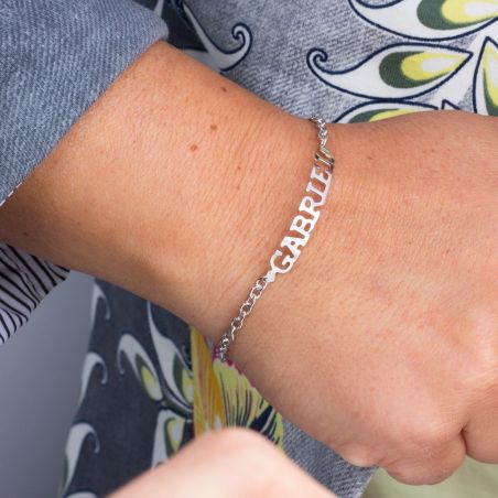 Zilveren naamketting