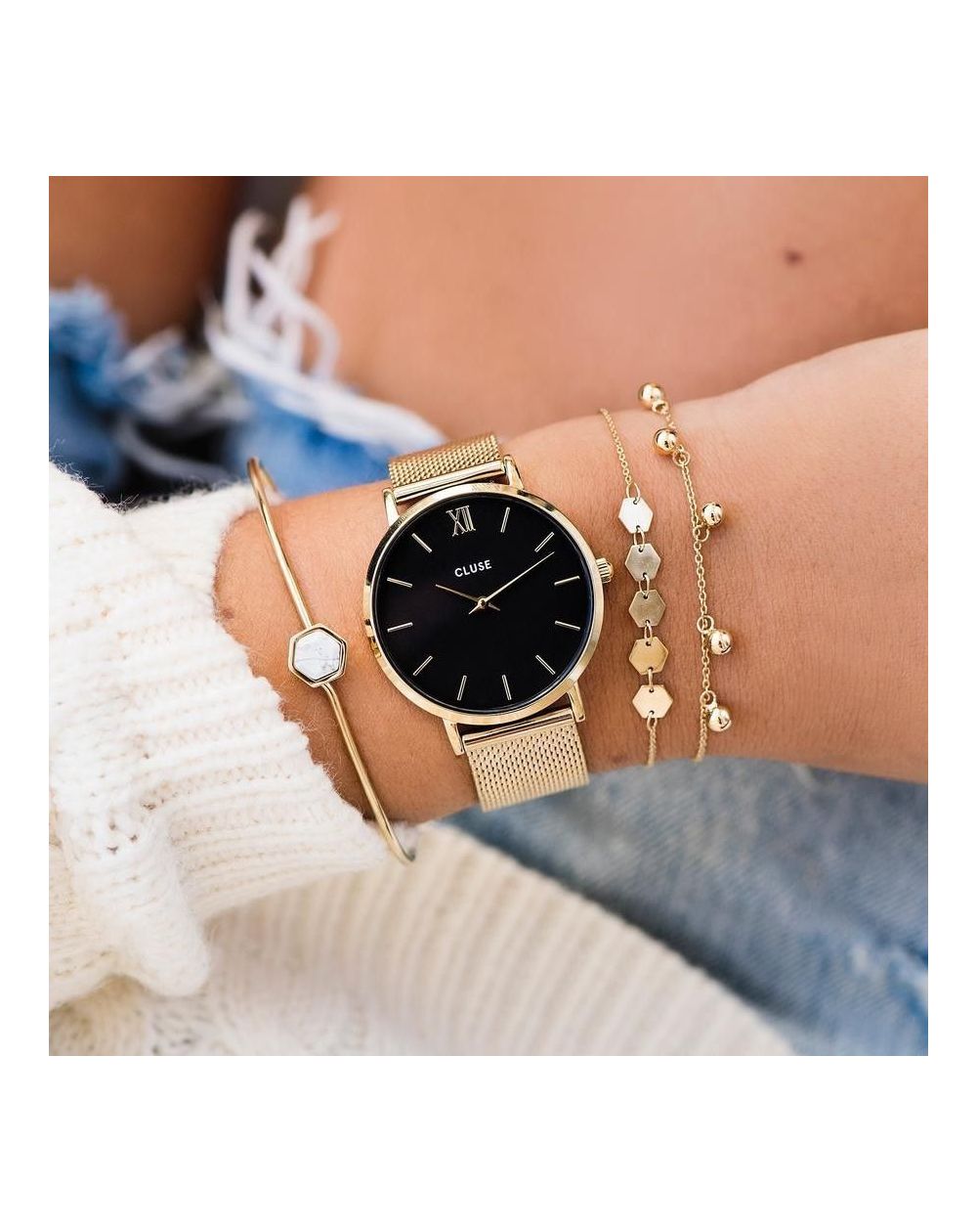Dames horloge | Wonder Women Party Goud Zwart | VNDX Amsterdam