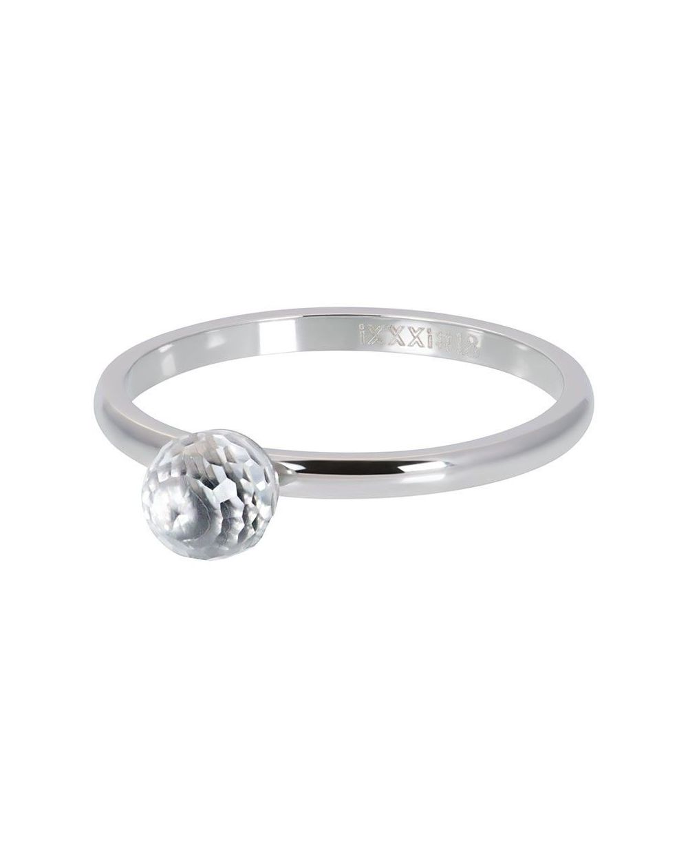 Pierre Glass Ball argenté - Anneau iXXXi - Bagues de marque iXXXi