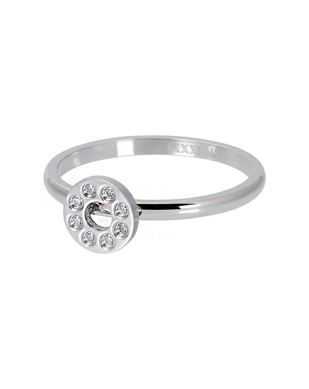 Solitaire golden iXXXi natural blue stone pailletté