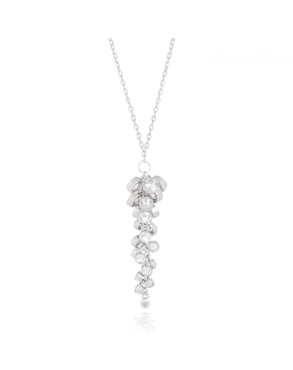 Collier grappe de pierres - Bijoux en argent 925