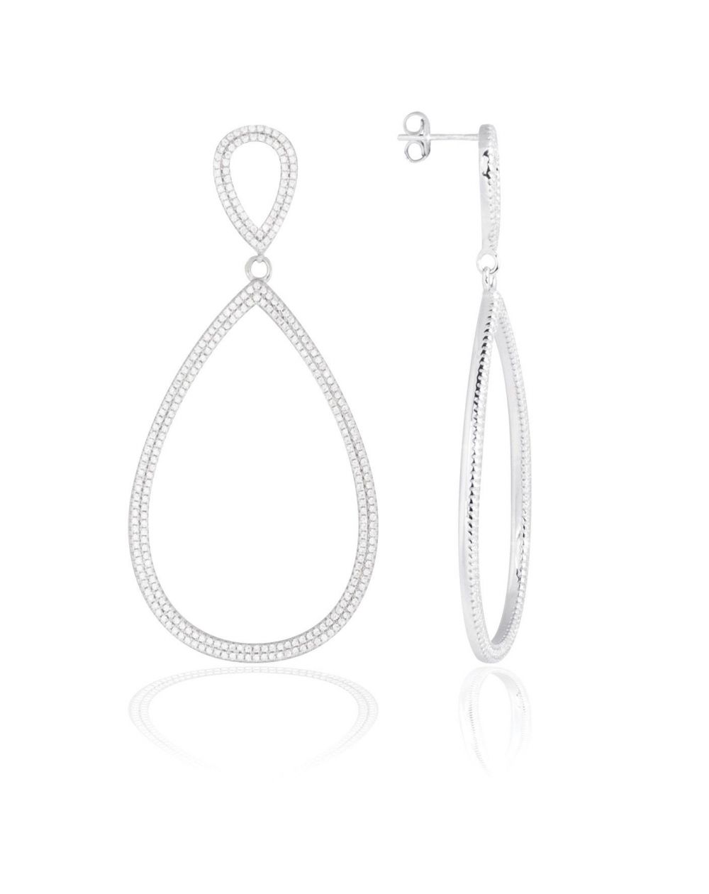 Perceuses double goutte- Bijoux en argent 925