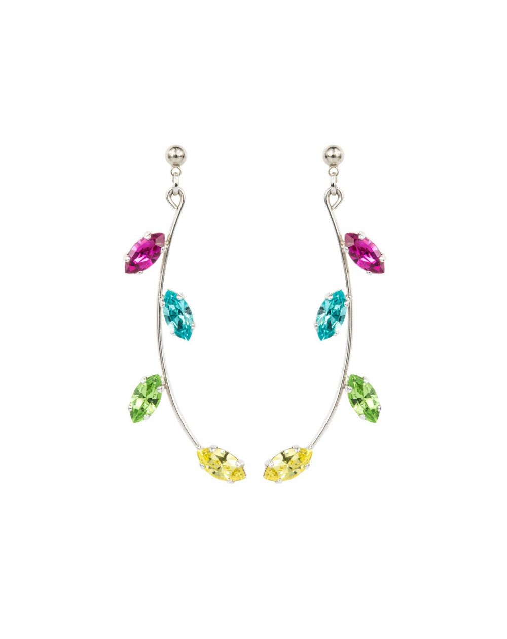 Swarovski blue crystal earrings