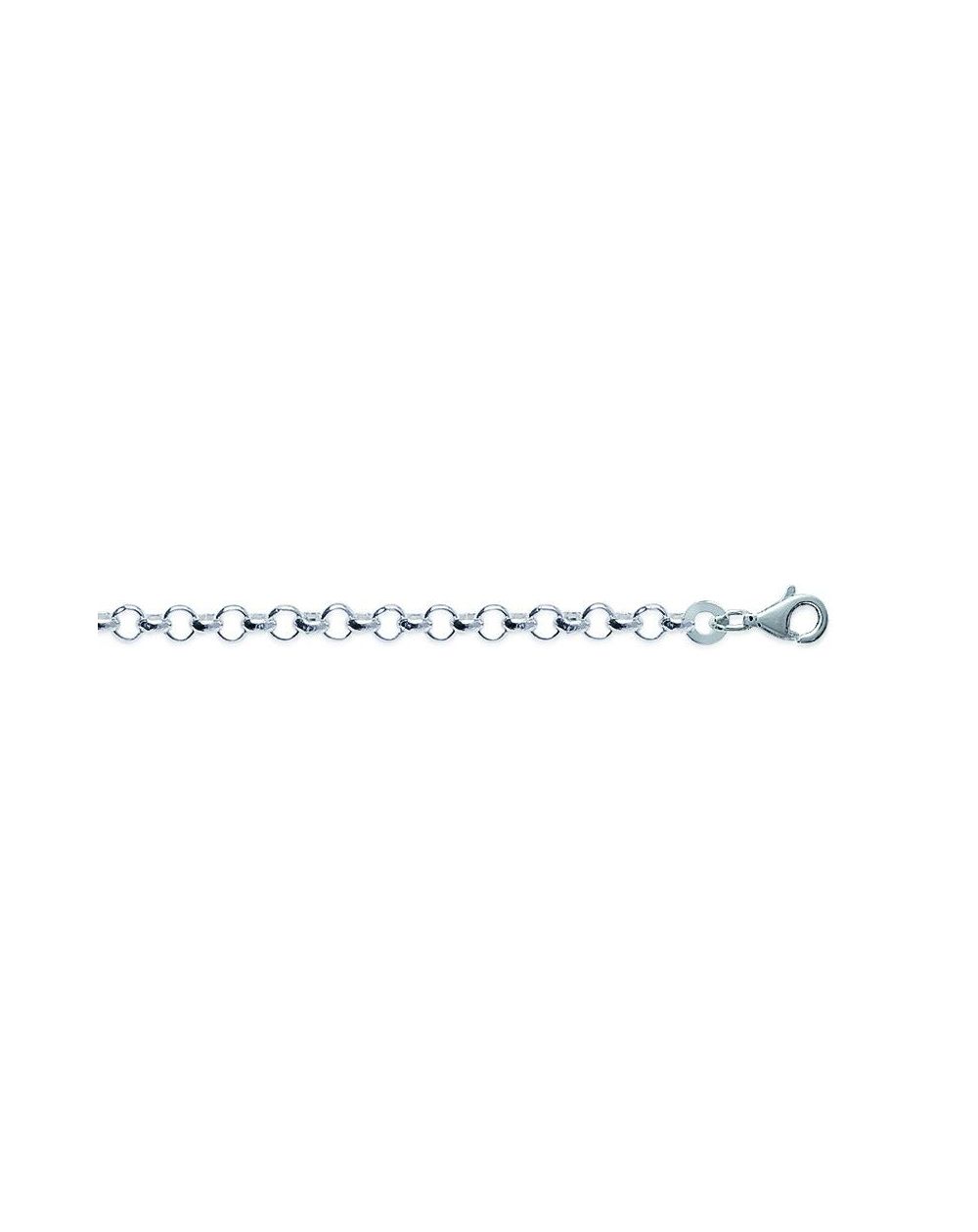Chaine jaseron allégée argent