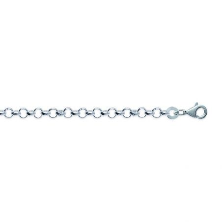 Chaine jaseron allégée argent