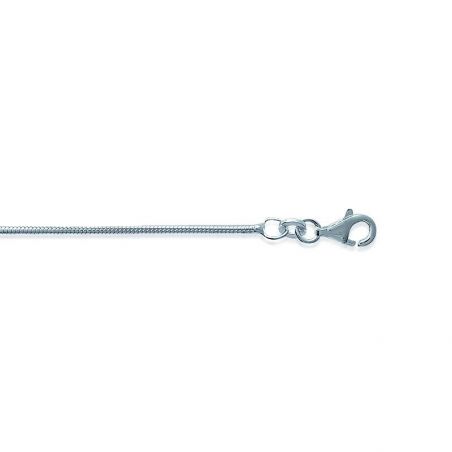 Maille serpent ronde argent