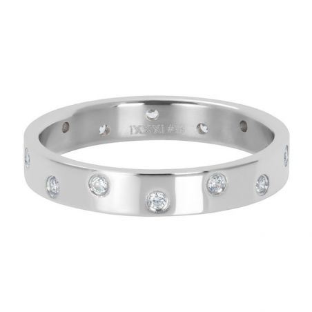 Anneau iXXXi 14 pierres argenté brillant iXXXi - Bague iXXXi