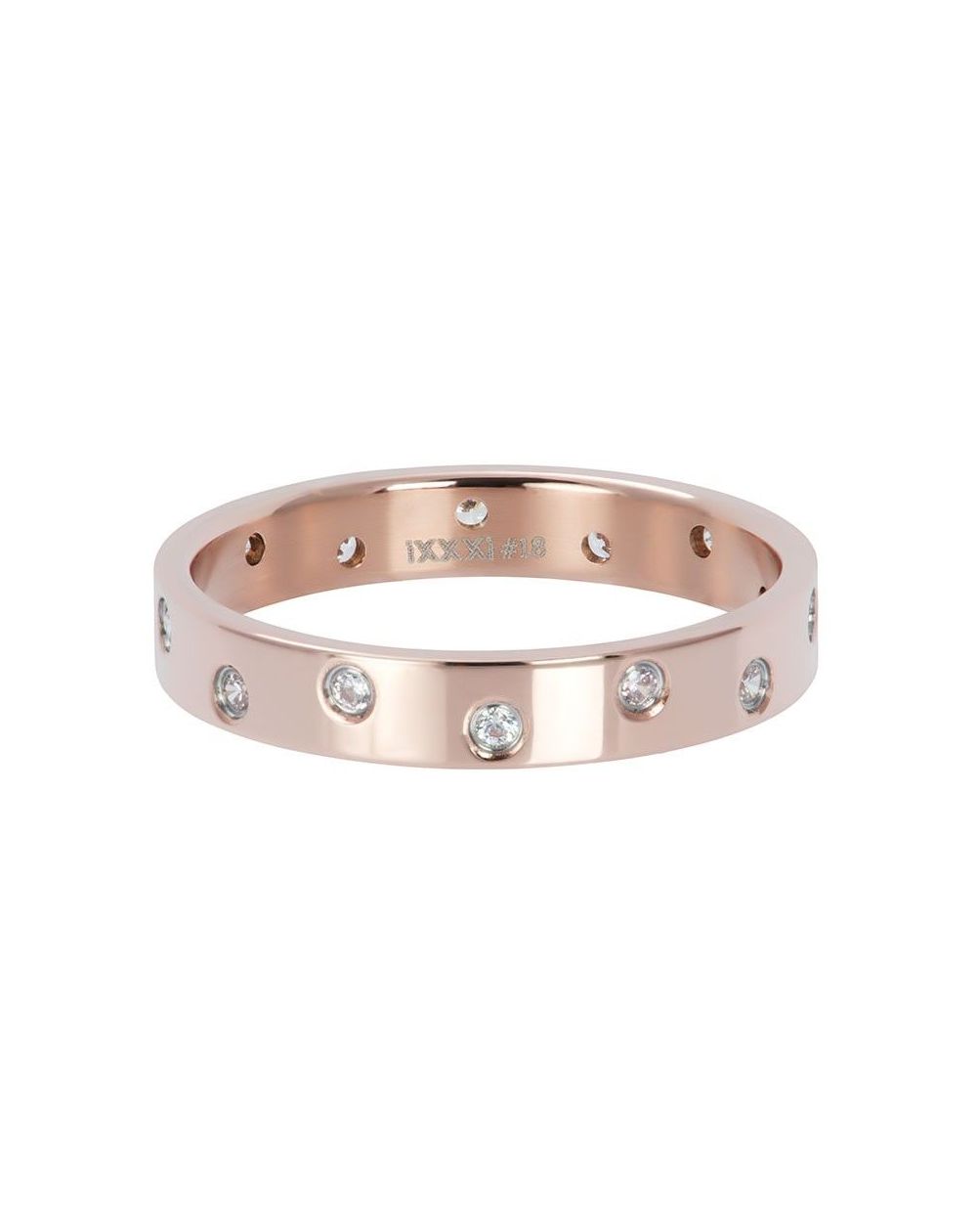 Anneau iXXXi 14 pierres rosé brillant iXXXi - Bague iXXXi