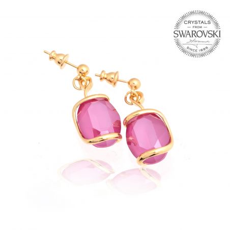 Boucles d'oreille Andrea Marazzini - Cristal Swarovski ovale doré