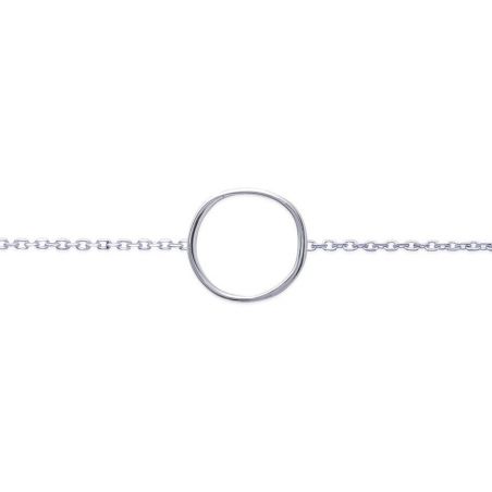 Bracelet cercle martelé - Bijoux en argent - Bracelet ronds