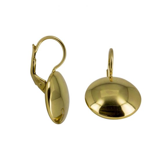 Bijou en argent - Earrings gold flat pellets