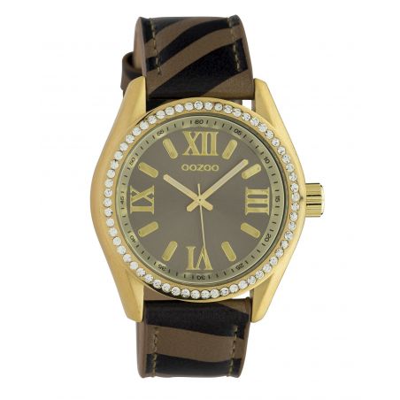  Montre OOZOO C10271 Zebra bronze/black - Livraison & Retour Gratuit 