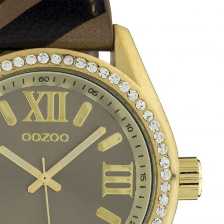  Montre OOZOO C10271 Zebra bronze/black - Livraison & Retour Gratuit 