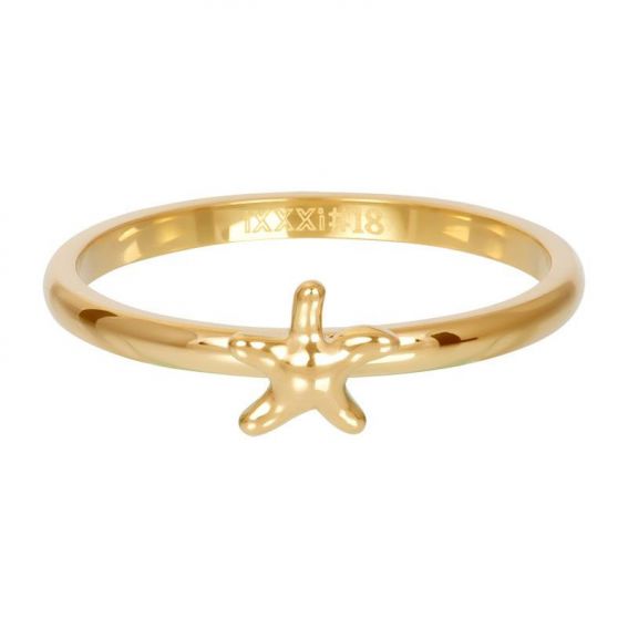 Anneau Symbole étoile de mer doré - R3507-01- Bijoux de marque iXXXi