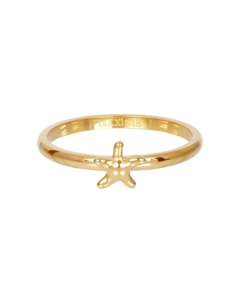 Anneau Symbole étoile de mer doré - R3507-01- Bijoux de marque iXXXi