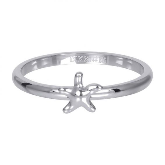 Anneau Symbole étoile de mer argent R3507-3 - Bijoux de marque iXXXi