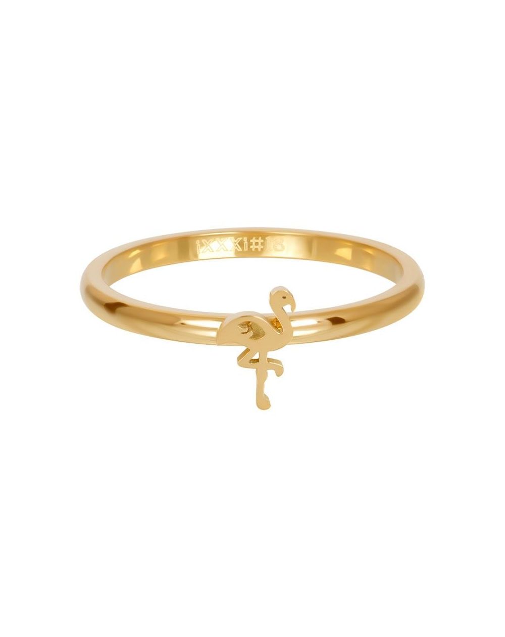 Anneau symbole flamand rose doré - R3510-01 - Bijoux de marque iXXXi
