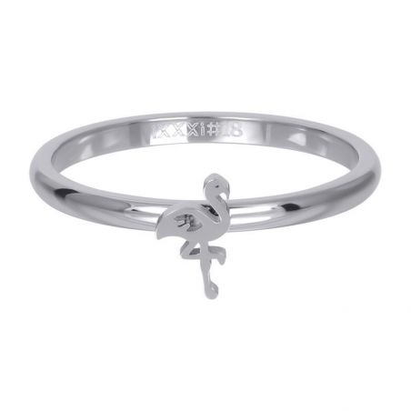 Anneau symbole flamand rose argent - R3510-03 - Bijoux de marque iXXXi