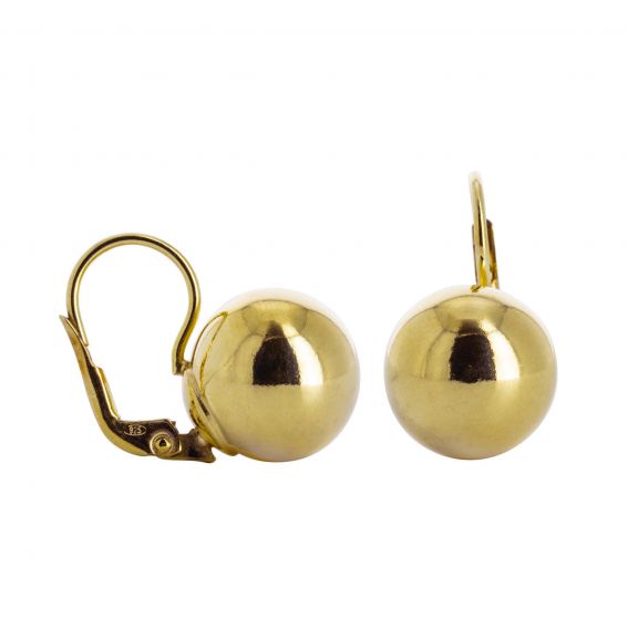 Earrings domed pellets