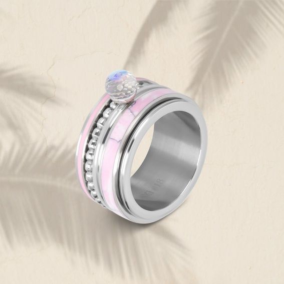 Pierre AB Glass Ball argenté - Anneau iXXXi - Bagues de marque iXXXi