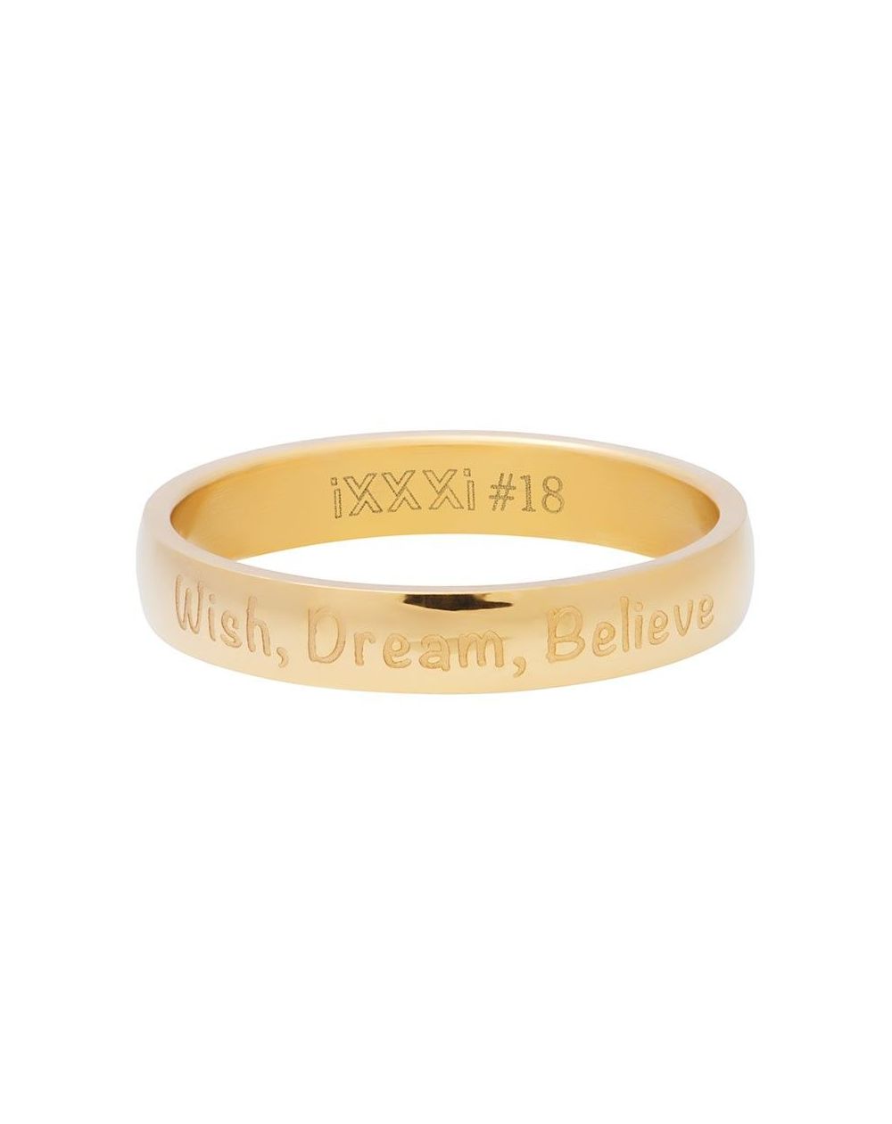 Anneau iXXXi Wish, Dream, Believe doré en réduction - Bijoux iXXXi
