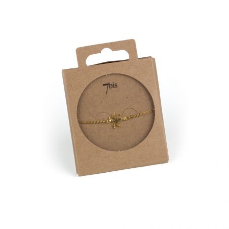 Emballage du bracelet 7bis palmier doré