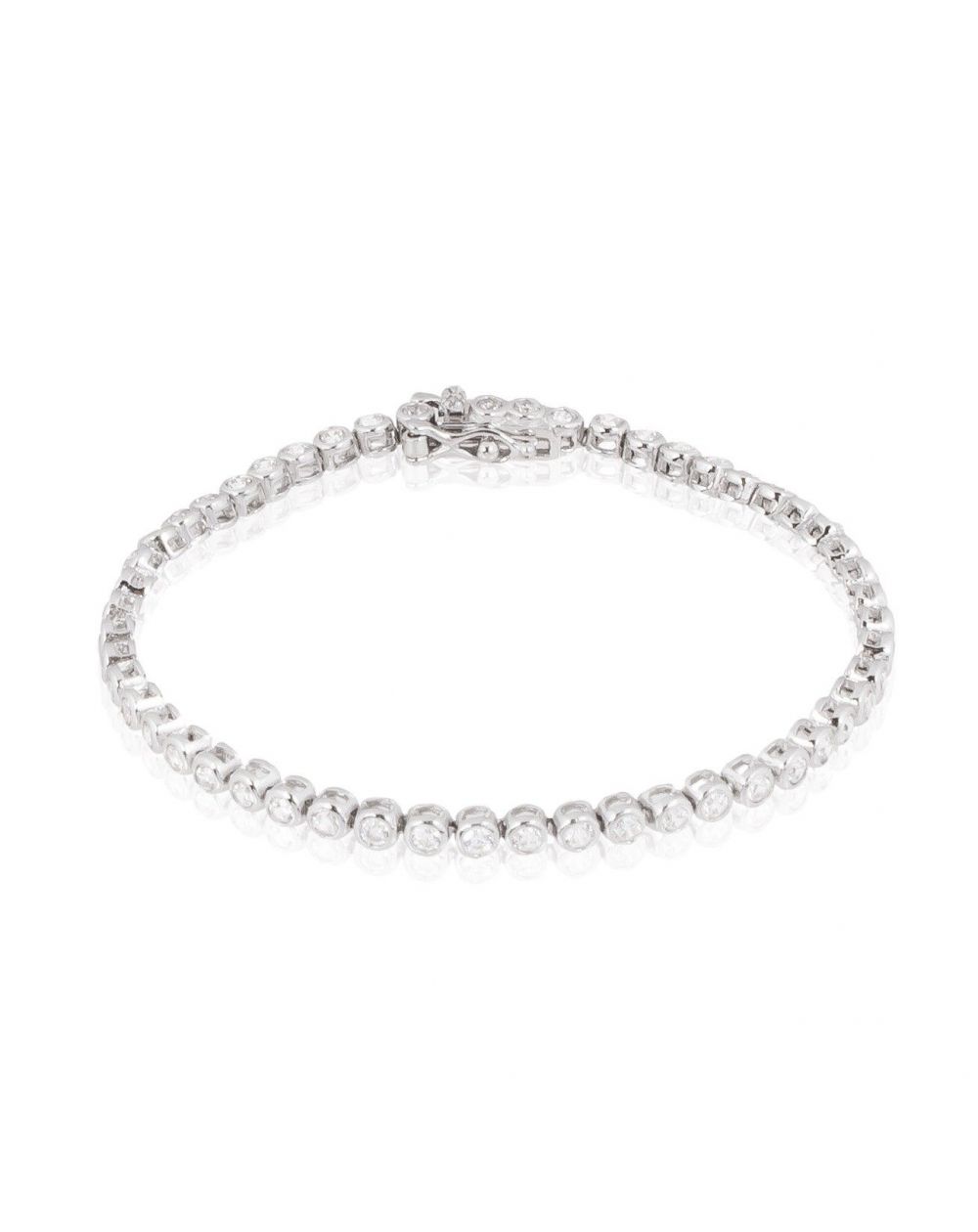 Bracelet tennis rond en argent - Bijoux en argent 925