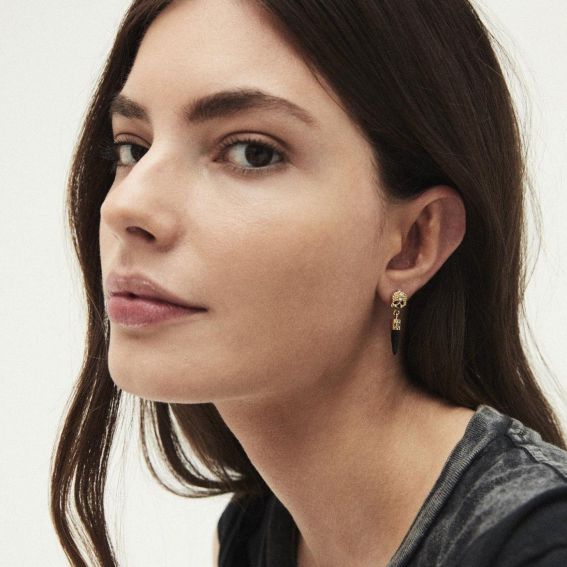 Boucle d'oreille Hipanema Grimoire Black - Bijoux de marque Hipanema