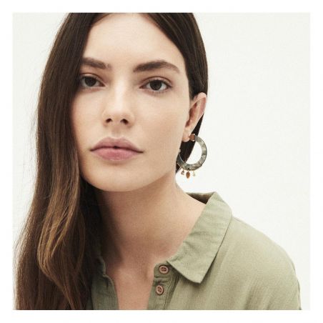 Boucle d'oreille Hipanema Flavia Blue - Bijoux de marque Hipanema