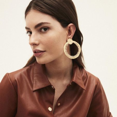 Boucle d'oreille Hipanema Delphes Gold - Bijoux de marque Hipanema